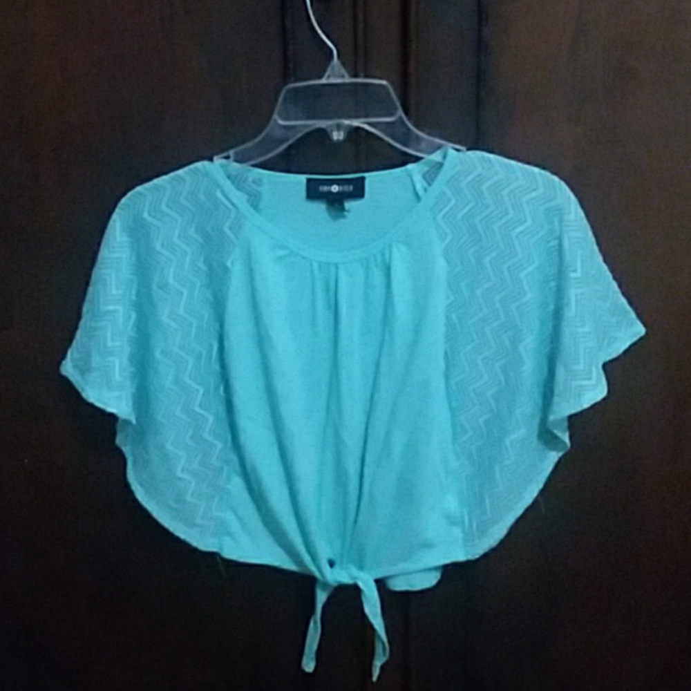 Amy Byer girls wing sleeve blouse